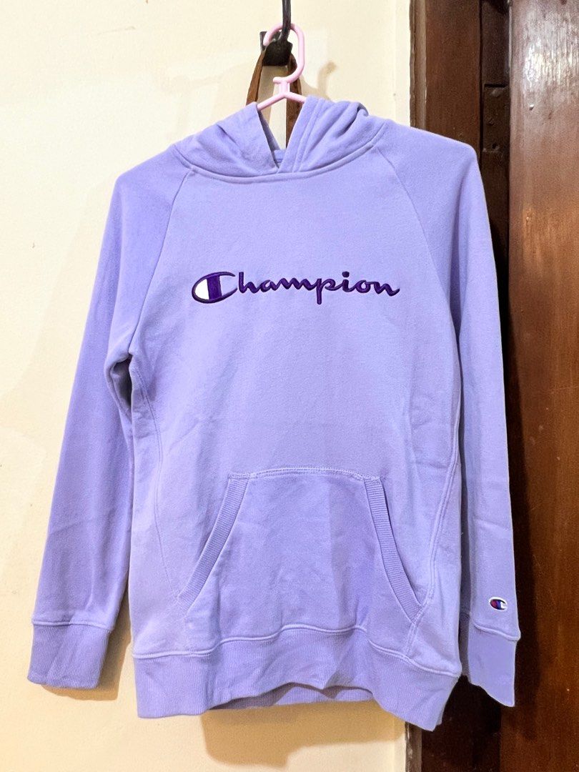 Champion sweater light purple dress sale
