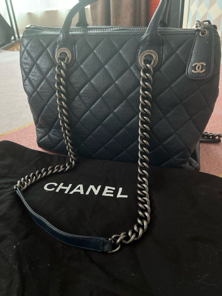 Chanel Bowling Bag Calfskin, Luxury, Bags & Wallets on Carousell
