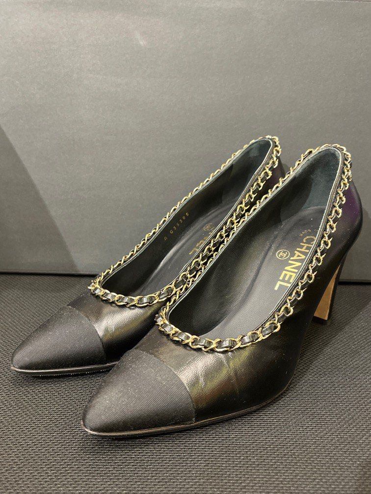 Chanel Chain High Heel Shoes