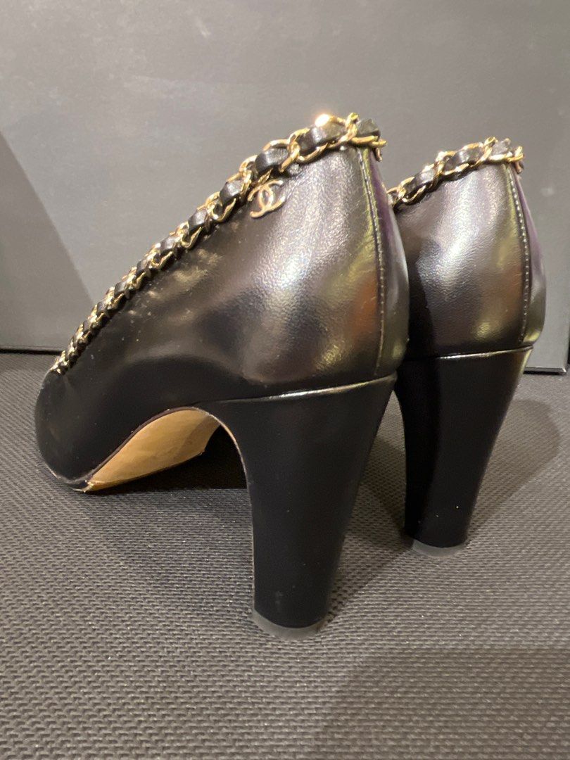 Chanel Chain High Heel Shoes