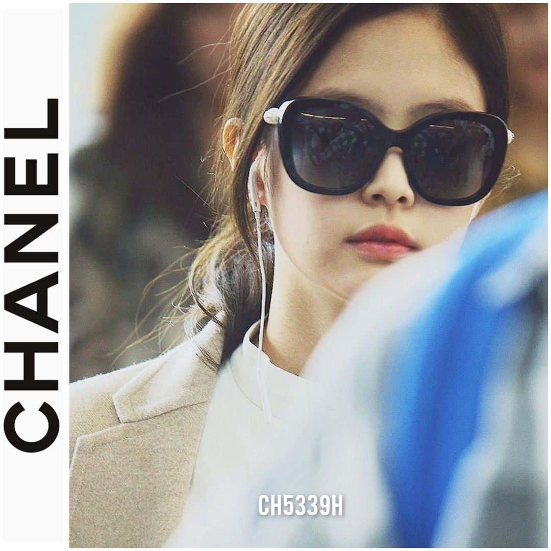 Chanel CH5339H large square sunnies Chanel Square Sunglasses CH5339H, Black/Grey Gradient main image 4