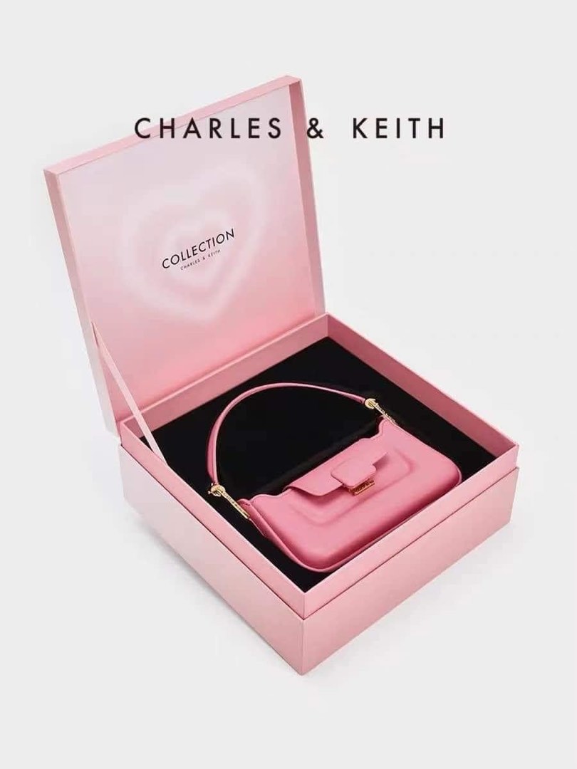 Charles & Keith Bag Pink with Box, Women's Fashion, Bags & Wallets ...