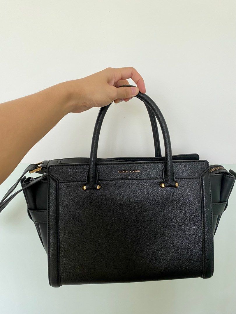 Charles and keith boxy trapeze bag sale