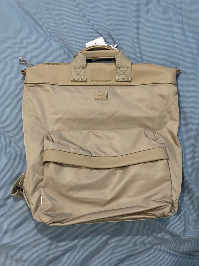Clarks beige backpack, Women's Fashion, Bags & Wallets, Backpacks on ...