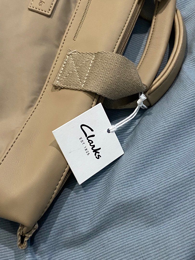 Clarks beige backpack