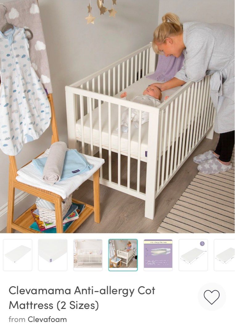 Anti allergy clearance cot mattress