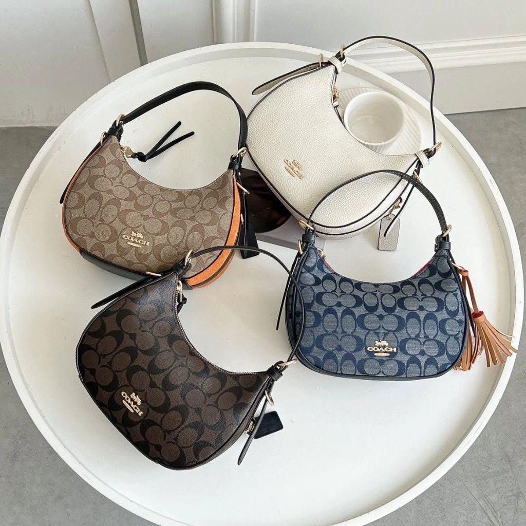 Coach Kleo Hobo Bag in Signature Canvas (C7257 C6809 C8163 Coach Kleo Hobo Bag in Signature Canvas (C7257 C6809 C8163