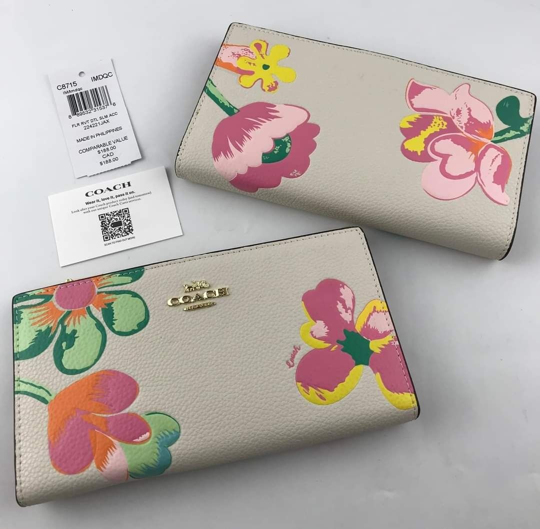 Coach Slim Wallet, Women's Fashion, Bags & Wallets, Wallets & Card ...