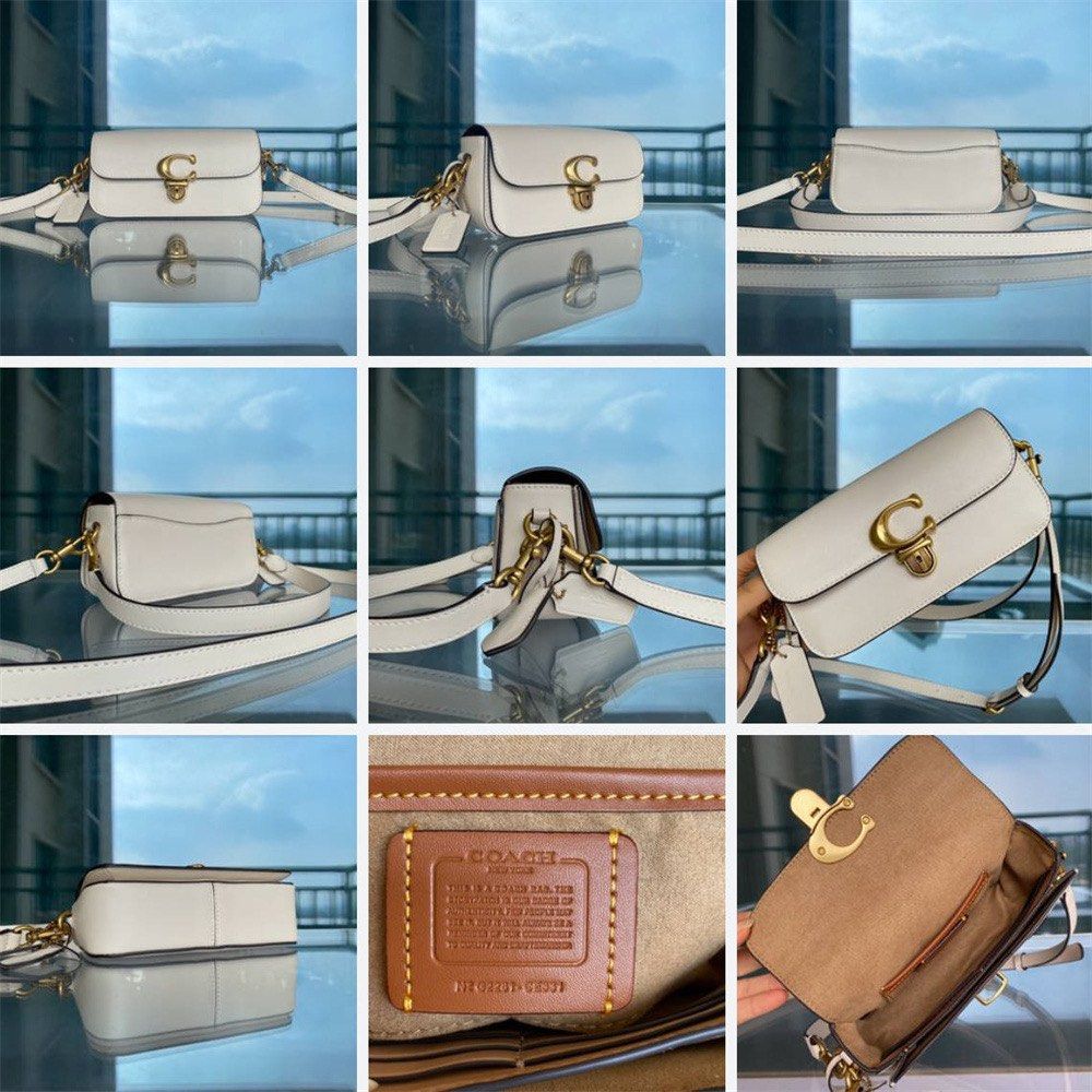 Coach Studio BAGUETTE CE764 TAN 經典老花帆布法棍包斜背包和FF芬迪貝