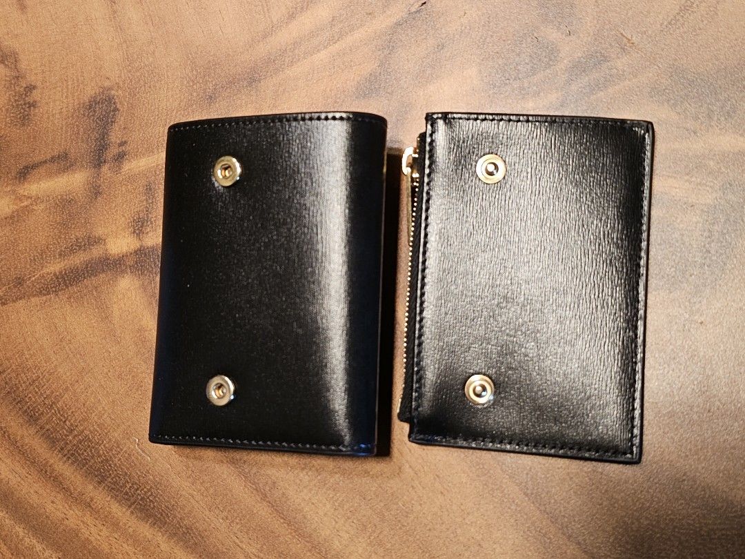 COMPACT WALLET WITH COIN TRIOMPHE in Shiny calfskin