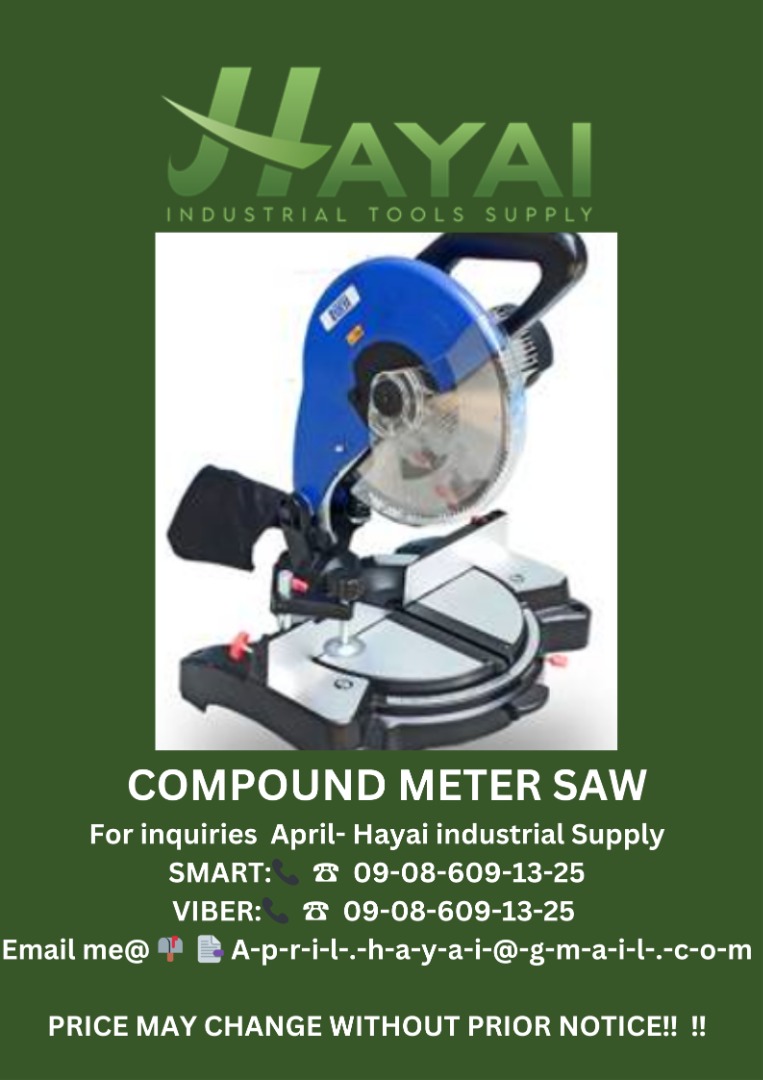 Compound meter saw, Commercial & Industrial, Construction Tools ...