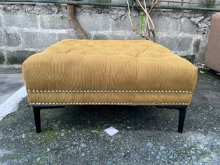 Corduroy Tufted Ottoman 30x30 inches New