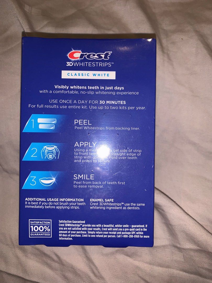 Crest teeth whitening strips 10 treatments, Beauty & Personal Care