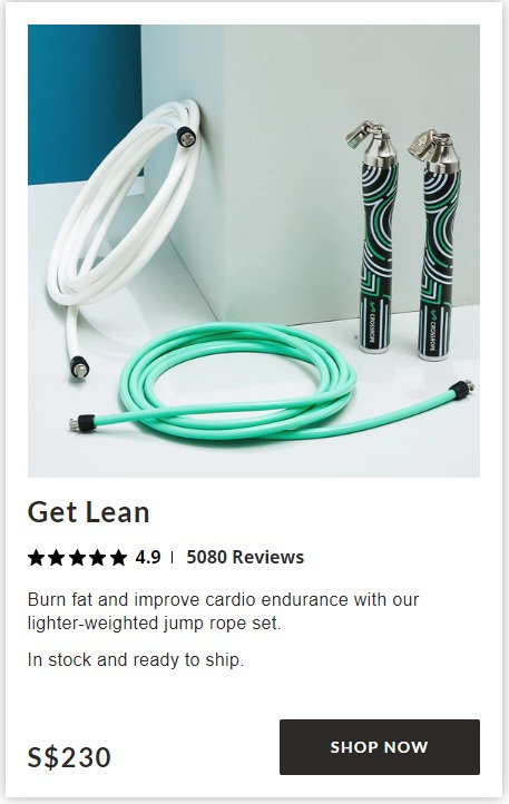 Jump rope to get lean hotsell