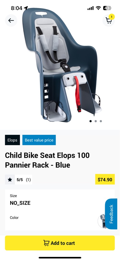 Decathlon child bike seat 2025