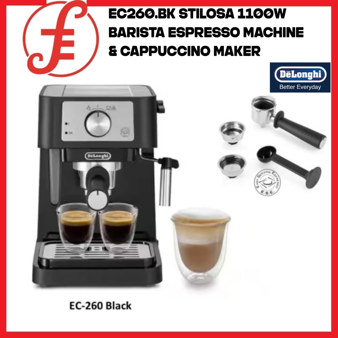 Delonghi stilosa coffee machine EC230.BK, TV & Home Appliances, Kitchen  Appliances, Coffee Machines & Makers on Carousell