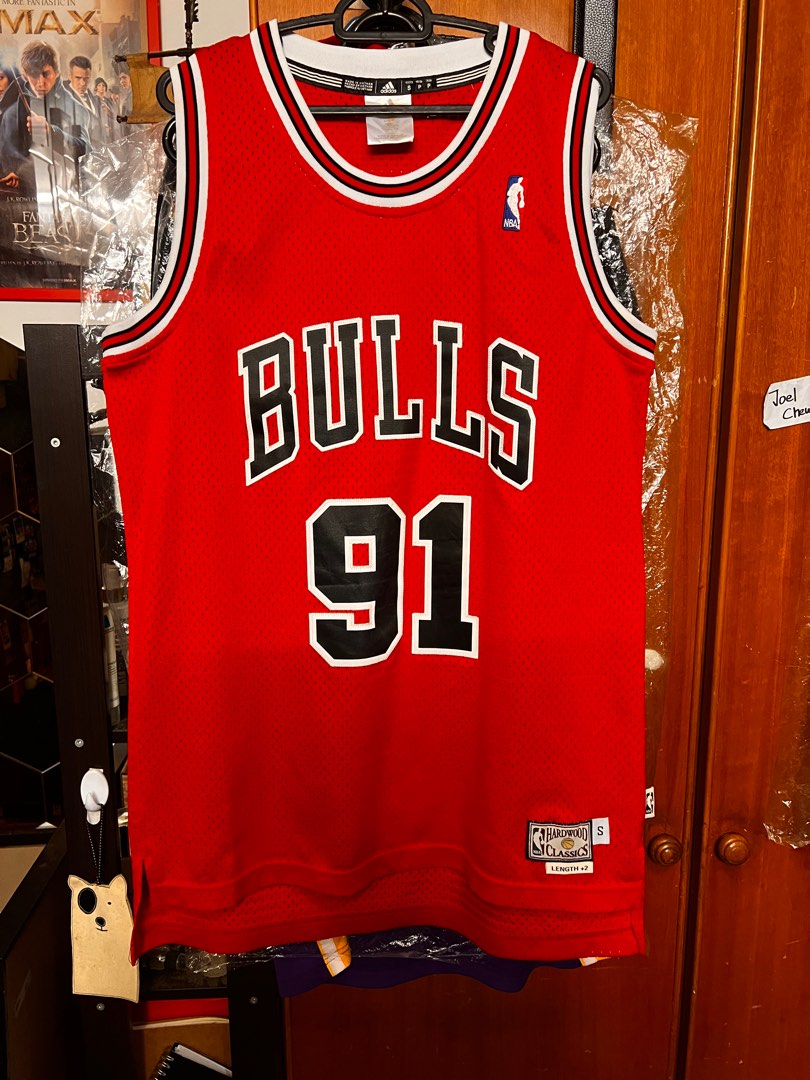 Vintage Adidas Dennis Rodman Jersey Chicago Bulls NBA Size 44