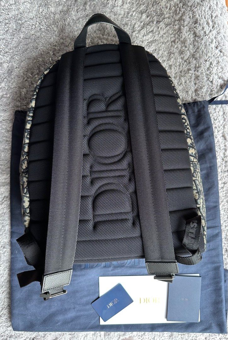 Dior Rider Oblique Jacquard Backpack Luxury Bags Wallets on