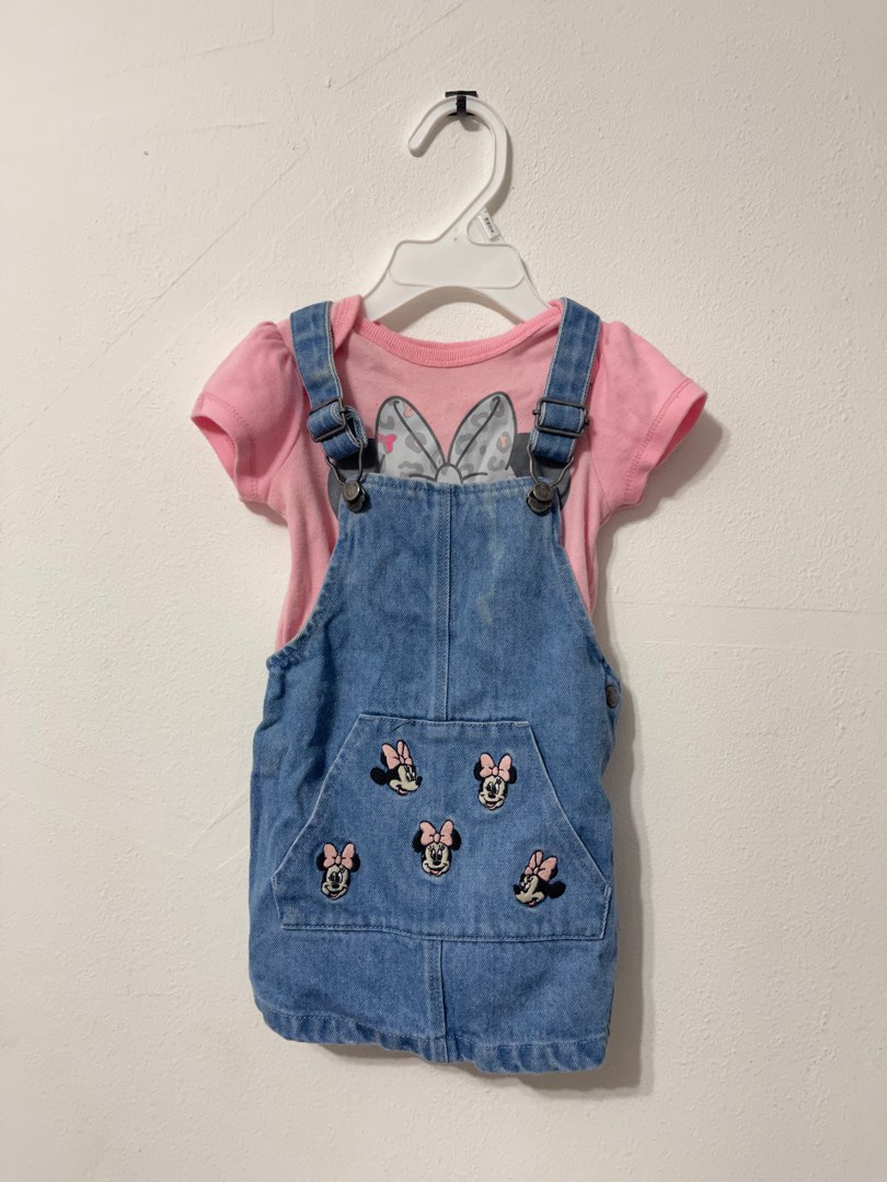 Baby denim pinafore discount