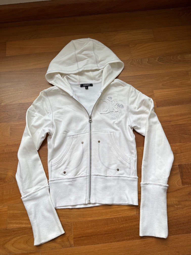 DKNY white jacket size 8