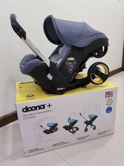 Doona 2 in 1 Car Seat/Stroller (Category: Strollers) located in Angeles City. Submitted by girlmum (Listing ID 1257584691, Image 1). Description: Move easily from car seat to stroller within seconds, giving you the freedom and flexibility to explore the world with your baby safely and conveniently 💗 Orig price: ₱26k Now: ₱18k slightly nego Color: Marine navy blue Lightly used Rfs: My baby outgrows it.