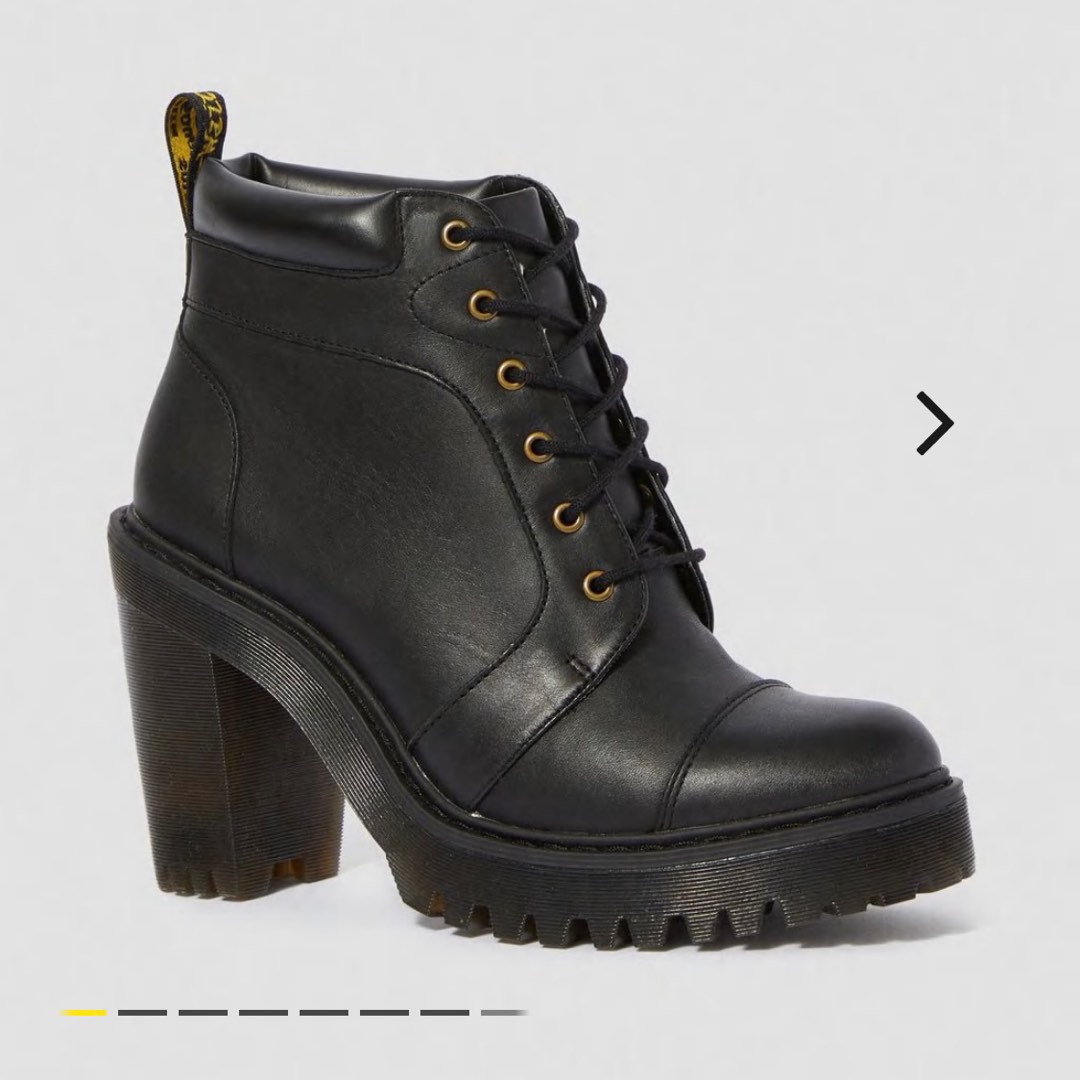dr martens averil leather heeled ankle boots Women s Fashion