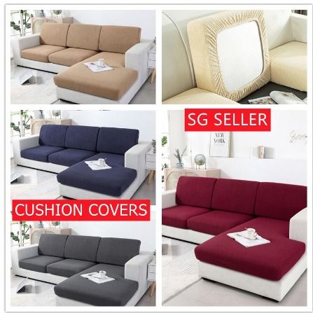 Elastic Velvet Sofa Seat Cushion Cover