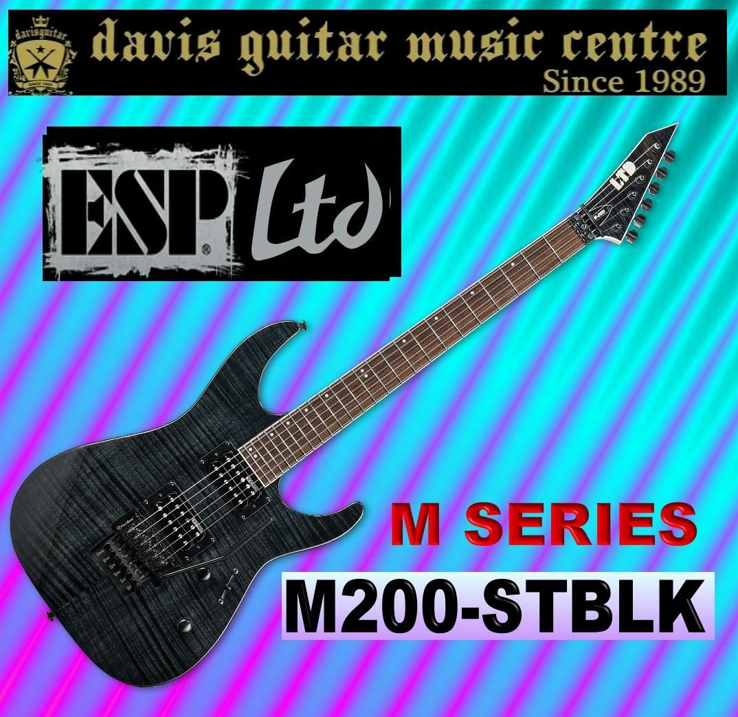 Black　STR　on　BLK　Guitar,　M200　Electric　Thru　LTD　See　Music　Media,　Hobbies　Instruments　Toys,　ESP　Musical　FM　Carousell