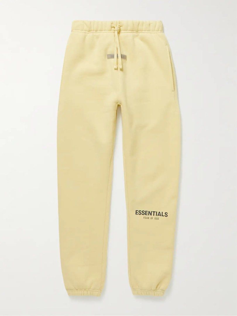Fear of god cheap essentials sweatpants buttercream