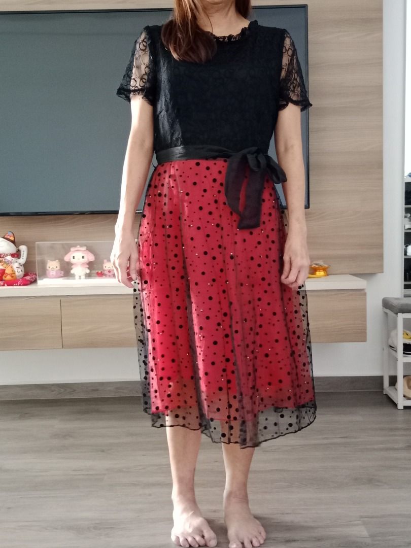 Red sundress casual store