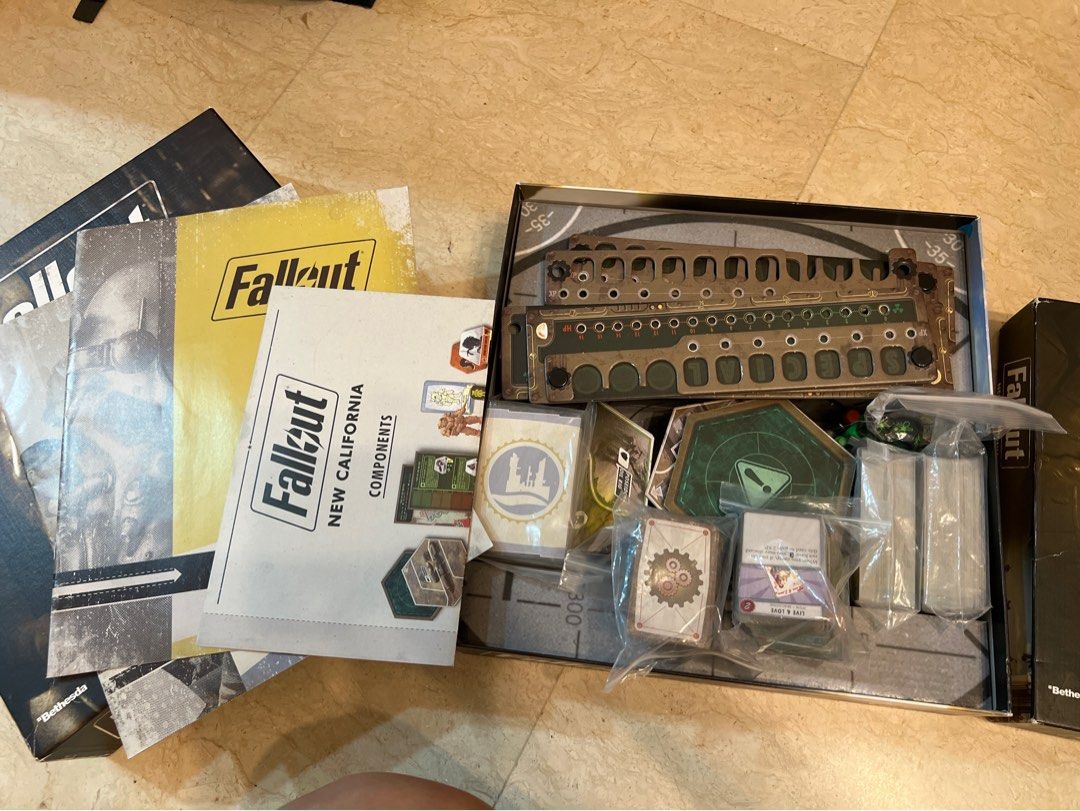 Fallout Board Game with New California Expansion and Atomic Bonds, Hobbies & Toys, Toys & Games