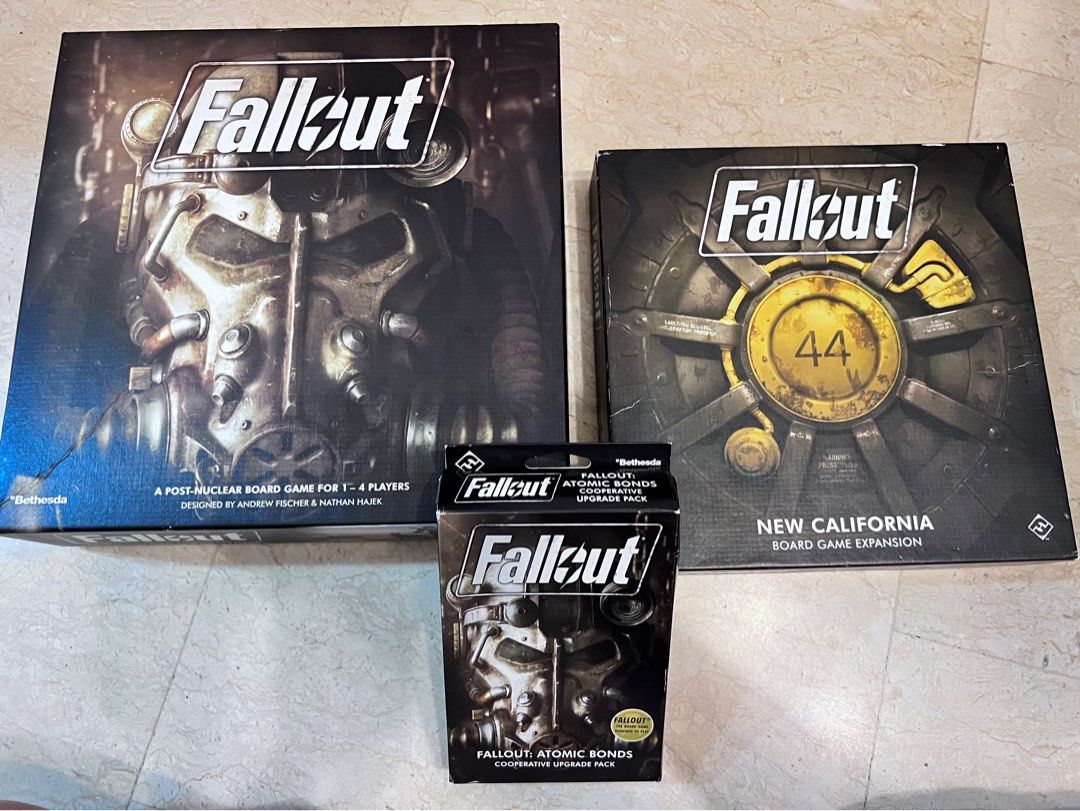 Fallout The Board Game Atomic Bonds Cooperative Upgrade Pack de Jogo de  Estratégia Jogo de aventura para adultos e adolescentes Idade 14+ 1-4  Jogadores Avg. Playtime 2-3 Horas Feito por Fantasy Flight