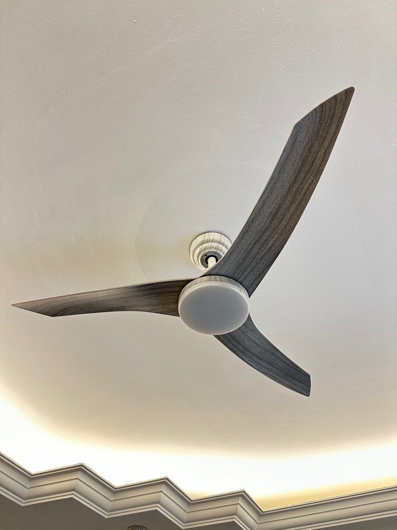 Fanco 50inch marble grey 24w LED light ceiling fan, Furniture & Home ...