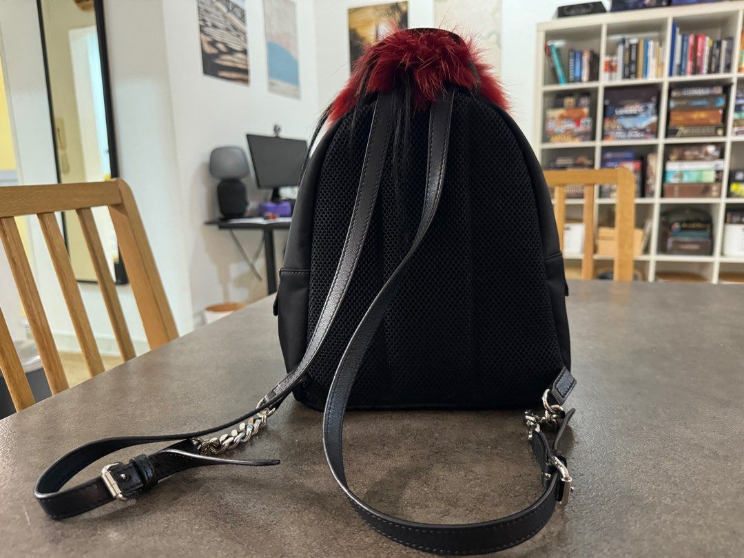 Fendi backpack fur hot sale