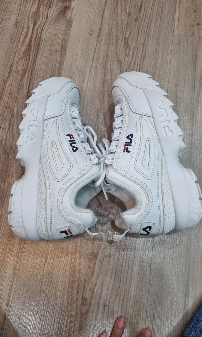 Fila deals disruptor blanche