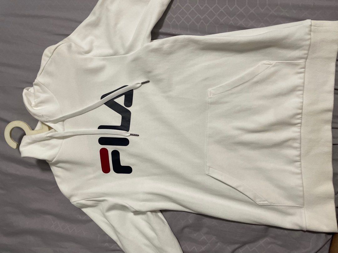 White fila hoodie new arrivals