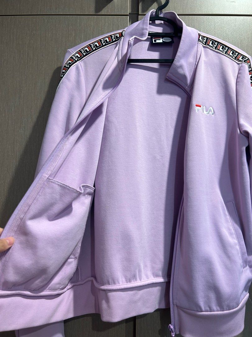 Purple cheap fila jacket