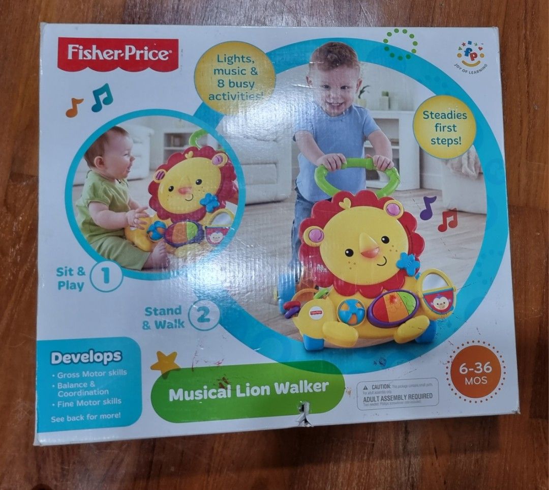 Fisher Price Lion Baby Walker, Babies & Kids, Infant Playtime on Carousell