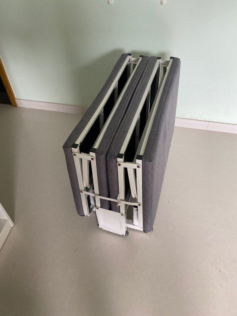 Foldable Table (Category: Bed Frames & Mattresses) located in Singapore. Submitted by mukul.v.mathur (Listing ID 1257566944, Image 1). Description: Comfortable small fold bed for small room .