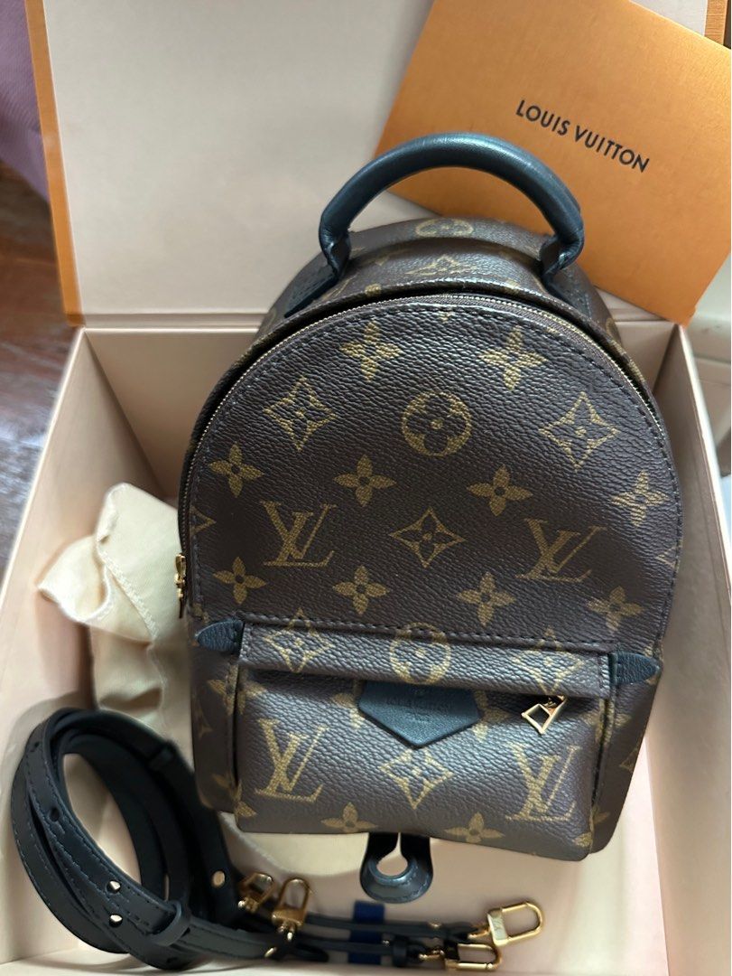 Full Set Authentic Louis Vuitton LV Palm Springs Mini Backpack Crossbody