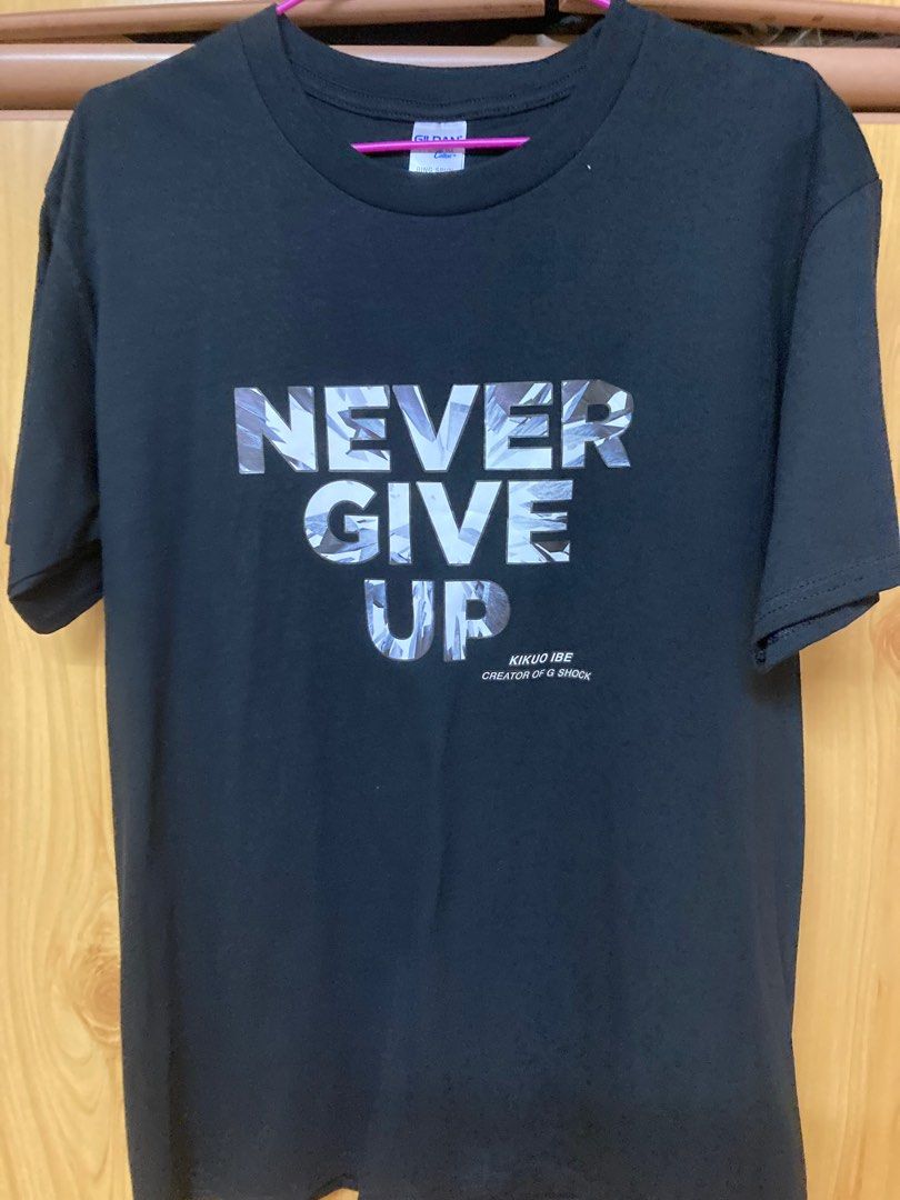 G shock x Kikuo Ibe never Give up t shirt