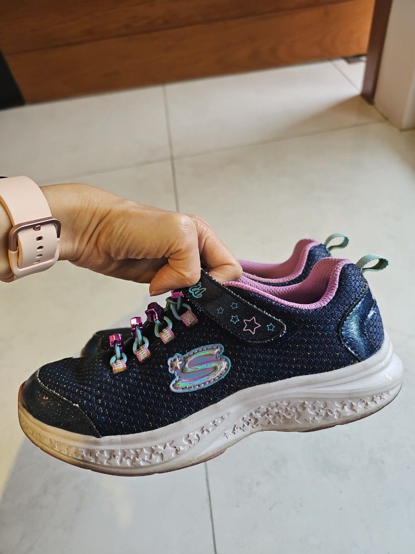 Girls Sketchers Shoes with Memory Foam Size 35