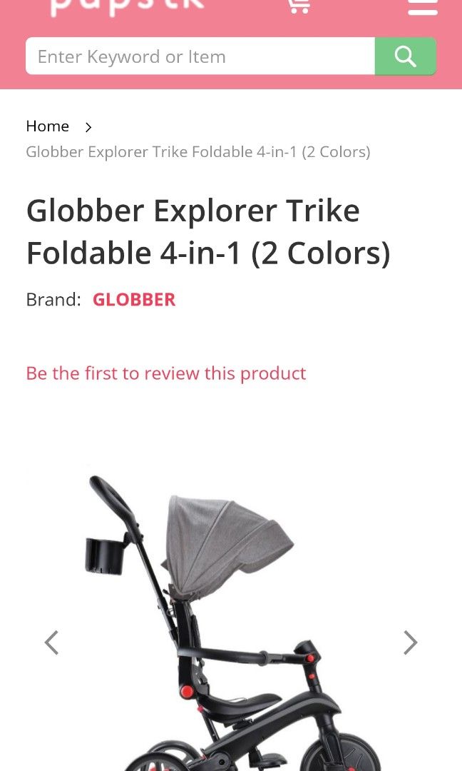 Globber Explorer Trike Foldable 4 in 1