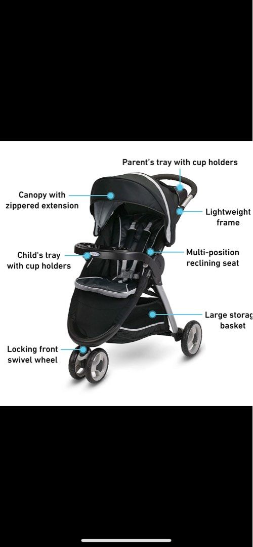 Graco fastaction lightweight on sale stroller with snugride
