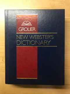 Grolier New Webster’s Dictionary Set Volume 1 + 2