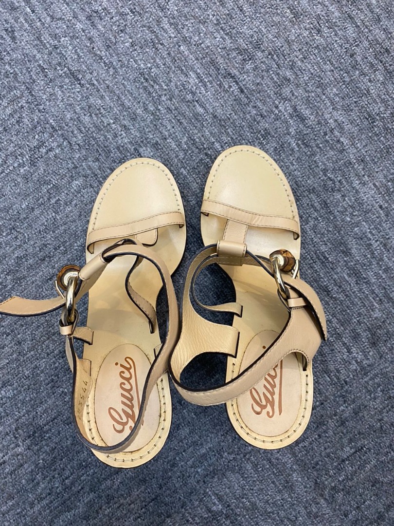 Gucci hot sale bamboo sandals