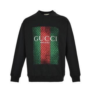 義大利奢侈時裝品牌Gucci拓印效果印花長袖T恤 代購服務