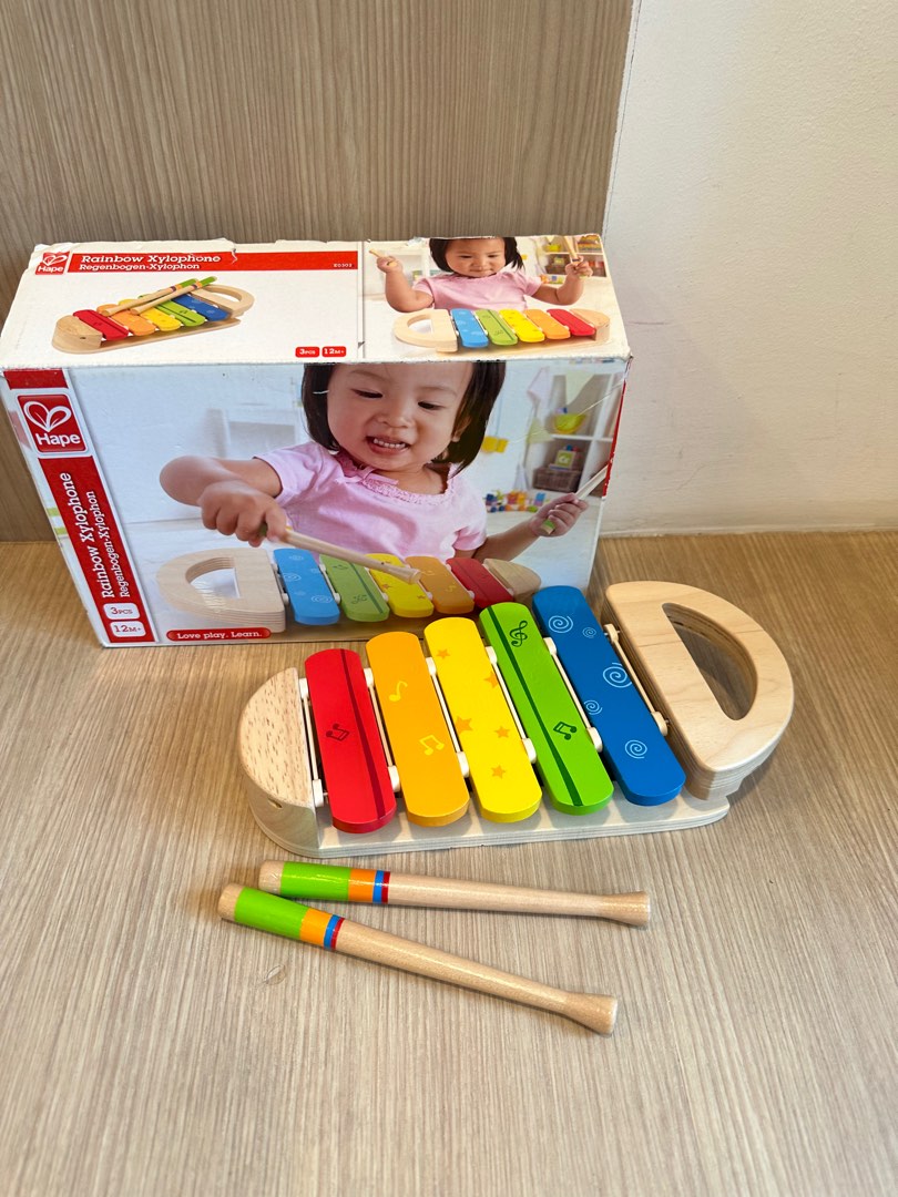 Hape Rainbow Xylophone musical toys toddler Hobbies Toys