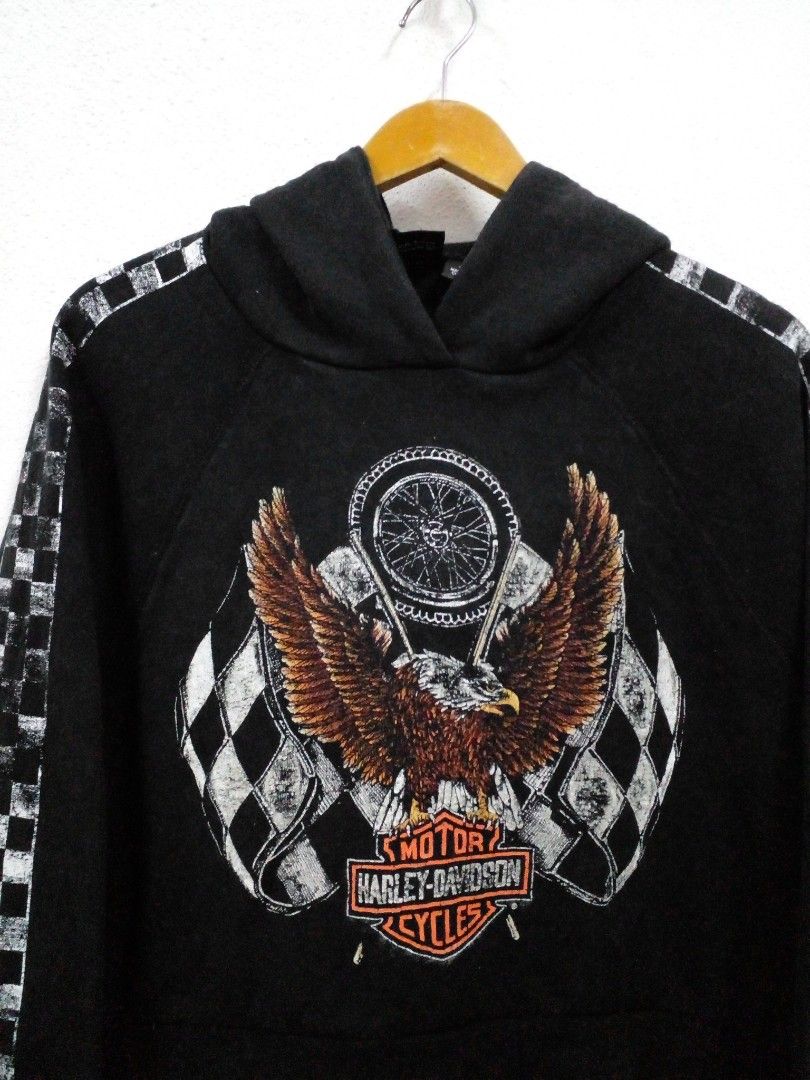 Harley davidson cropped sweatshirt hot sale