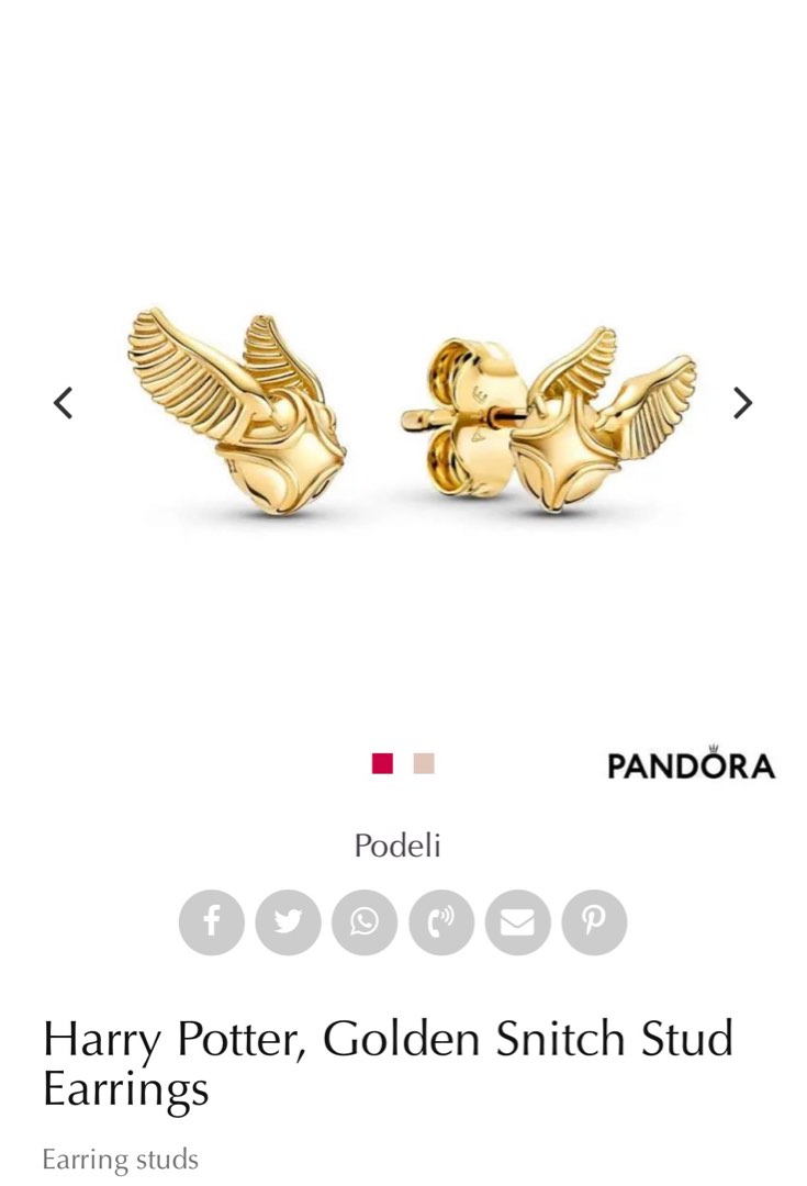 Golden snitch earrings online